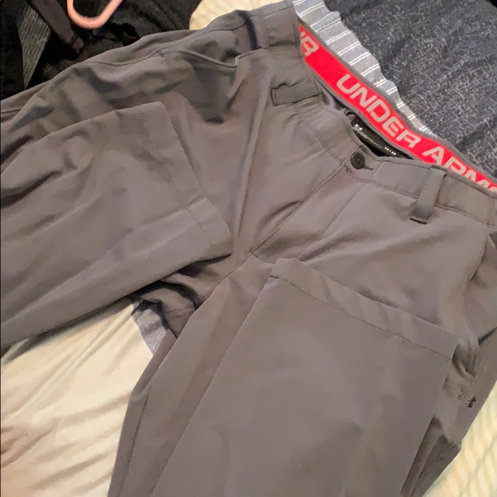 Brand new grey UA bootcut pants